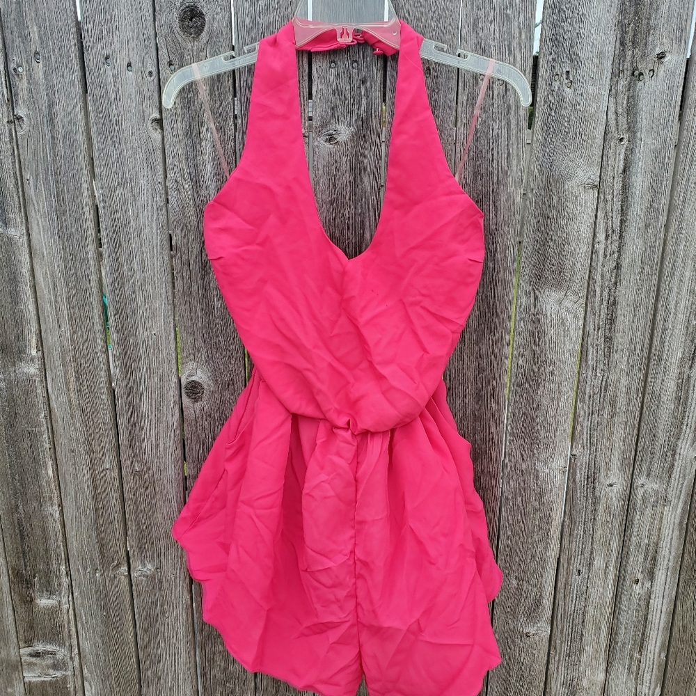 Toxik 3 Pink Sleeveless Romper sz Large